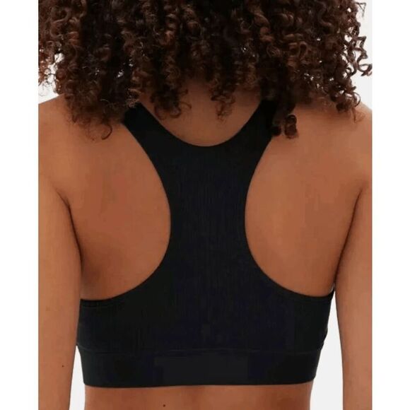 Lot of 2 GapBody NWT size Small rib bralettes - black and maroon - Picture 3 of 7